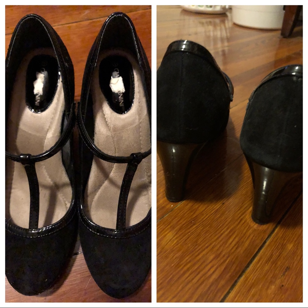 Gianni Bianni Black T-strap shoes